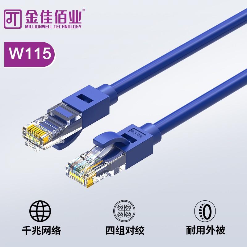 金佳佰業 六類網線 藍色、貝吉色 W115